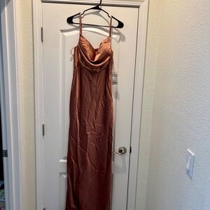 Never worn! Formal dress. Rust color